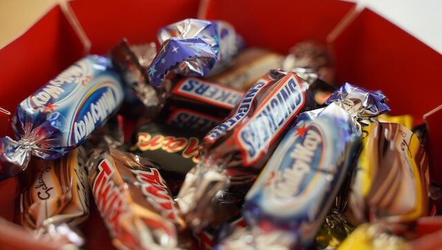 Bucket of candy
